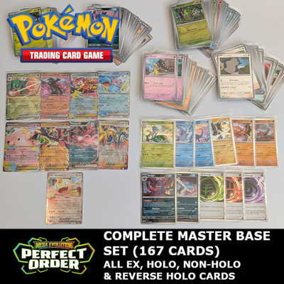 Pokemon TCG Perfect Order - Master Base Set 100% Komplett inkl. EX und Reverse