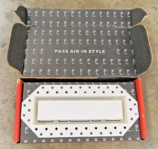 Aria Fittes Flush Wall Vent (LUXE) OG Collection White  (3" x 10") Steel