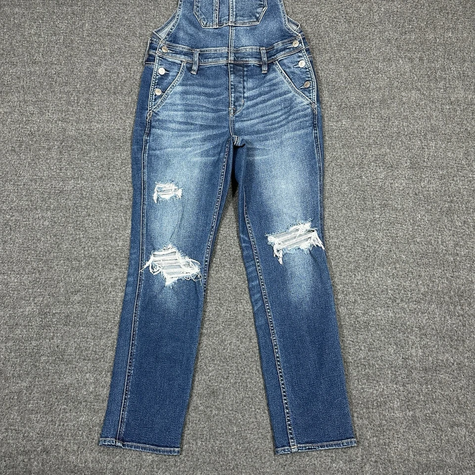 Mono American Eagle para mujer S azul Tomgirl pierna recta desgastado grunge Y2K Foto 4 de 4