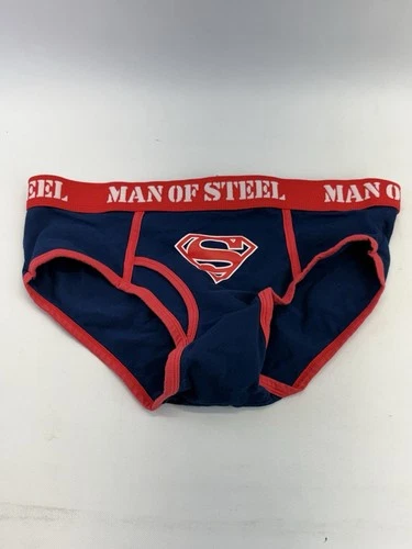 Rare 2000's SUPERMAN DC SUPERHERO NWOT Mens Comic Book Art Briefs L Vintage