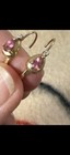 Lovely Pink Tourmaline Diamonds And 14 K Gold Earrings — photo 1
