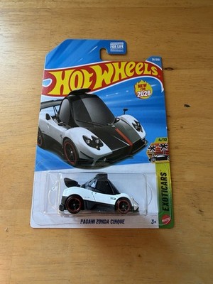 2026 HOT WHEELS PAGANI ZONDA CINQUE EXOTICARS 4/10 WHITE  TOONED  New release.  