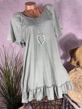 New tunic dress Alinie Italy summer beach jersey sage 40 42 44