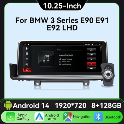 HD Drahtloses Carplay Für BMW E90 E91 Android14 Autoradio 8+128GB Stereo iDrive