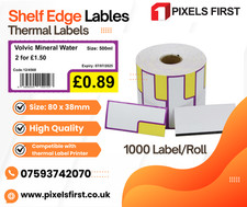 Shelf Edge Labels Colour Thermal Roll – Retail Price Tickets EPOS Compatible