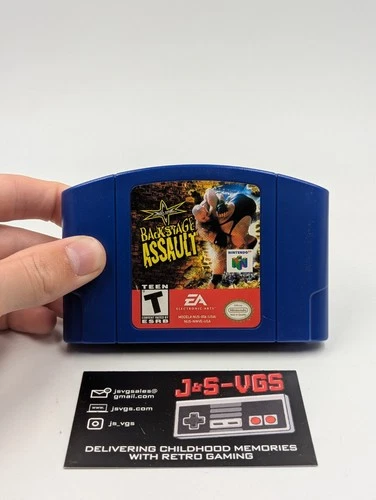 WCW Backstage Assault N64 Nintendo 64 Cartridge Only Tested Working Authentic