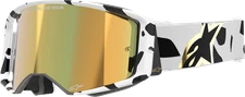 ALPINESTARS GOGGLES Supertech Goggle - Corp - White - ABS Fits Vision - Gold