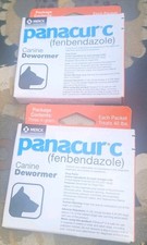  2027-6-1 Panacur C Canine Dewormer fenbendazole , 4 Gram, 3 Count 2 Packs