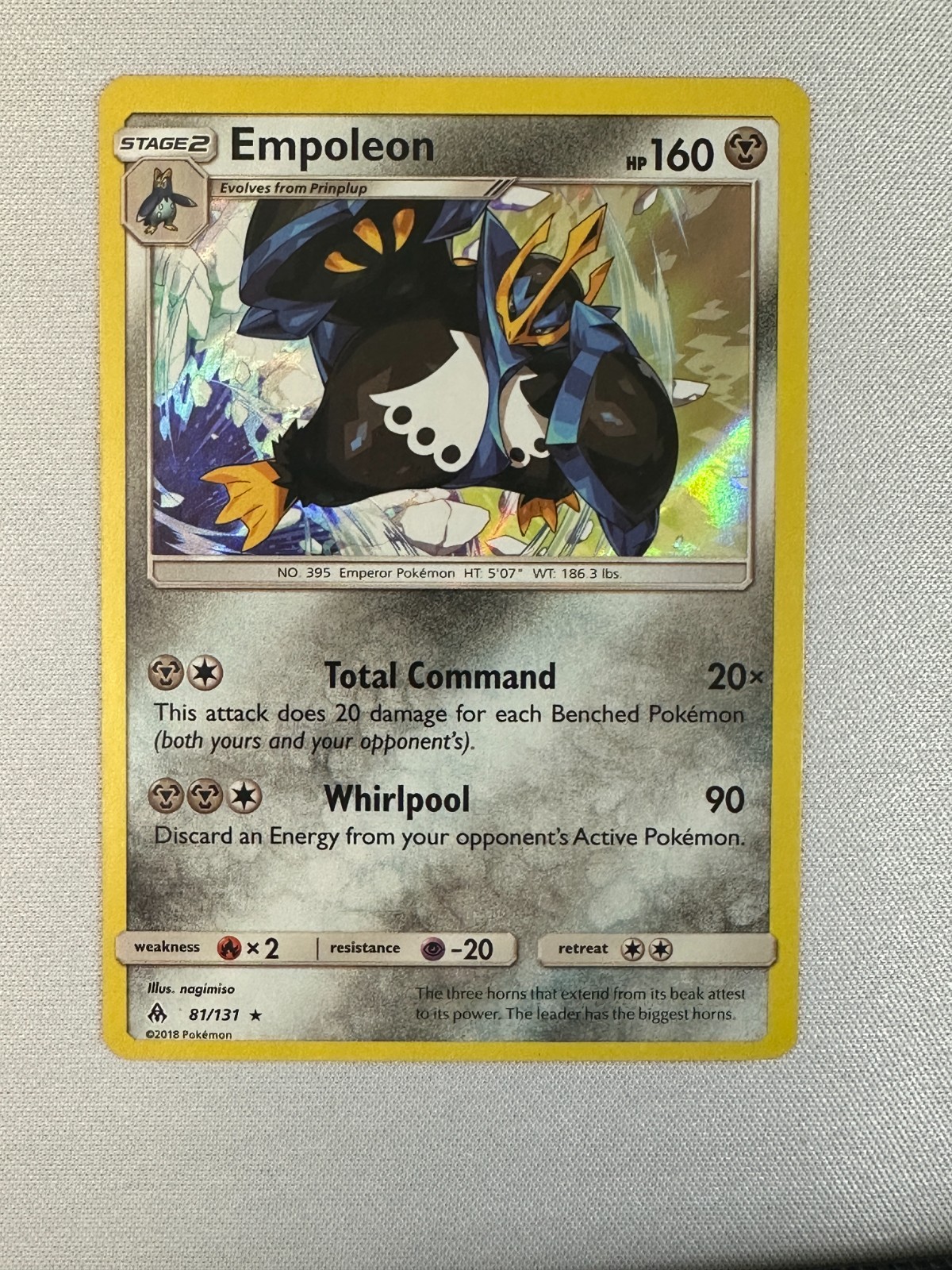 Pokémon TCG Empoleon Holo Rare 81