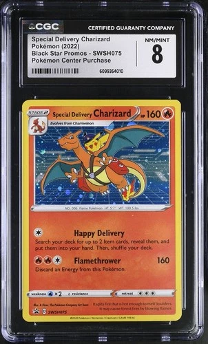 Special Delivery Charizard Pokémon 2022 English Black Star Promos CGC 8