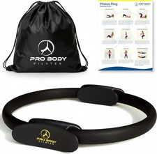 Durable 14-Inch Pilates Ring with Carrying Pouch   Ideal for Women on the Go