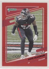 2021 Panini Donruss Press Proof Red Foye Oluokun #236 03al