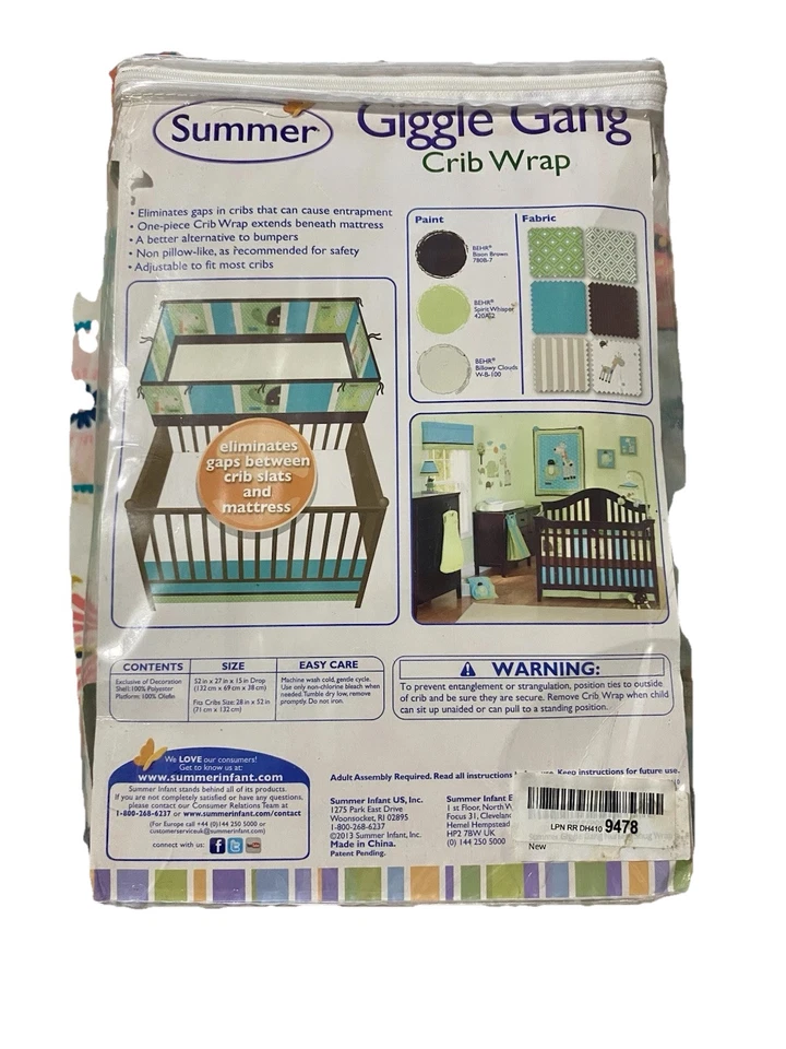Summer Giggle Gang Crib Wrap  - Image 3 of 4