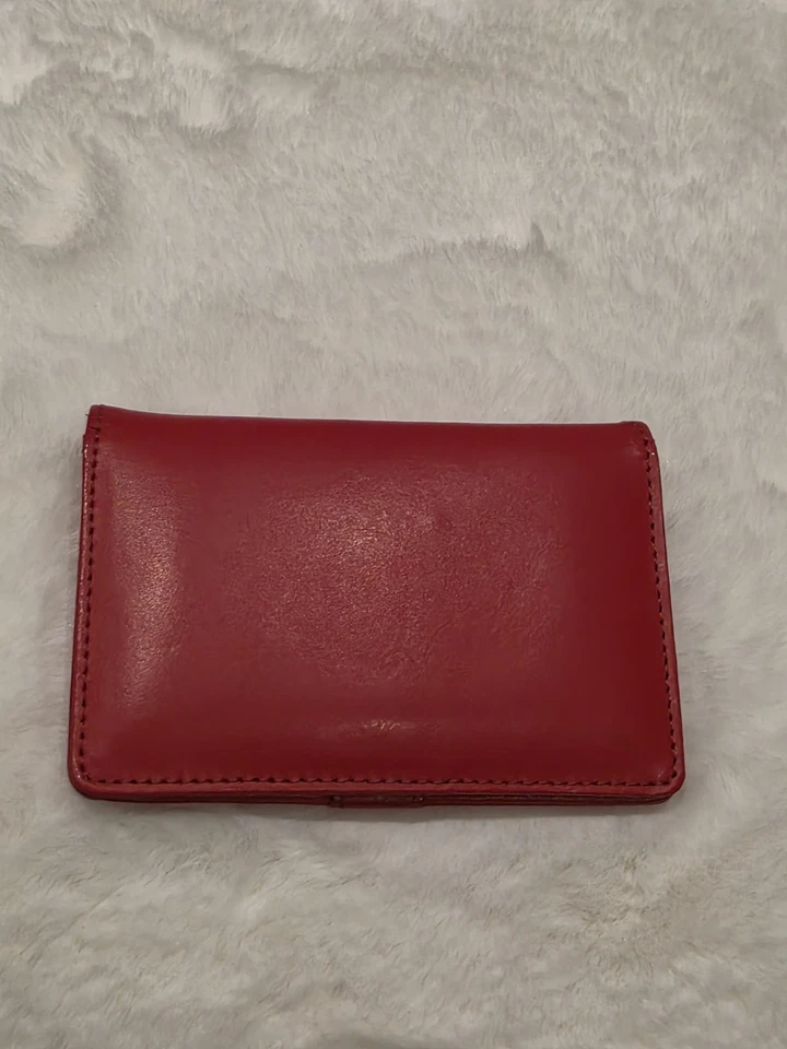 Agnes B Red Leather Card Holder - Image 2 of 4