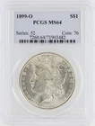 1899-O Morgan Dollar PCGS MS64 S$1 New Orleans Minted Silver Dollar No Reserve