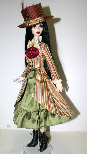 Feeling Steamed Doll Clothes Sewing Pattern for 17" Vinyl Evangeline Ghastly - Picture 2 of 5
