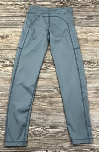 Aeropostale Yoga Leggings Pants Women's MED Blue Activewear w/Pockets #9170 - Picture 4 of 12