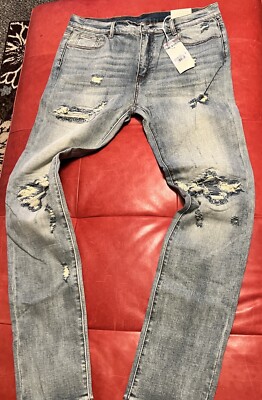 Mnml moto knee style jeans size 38