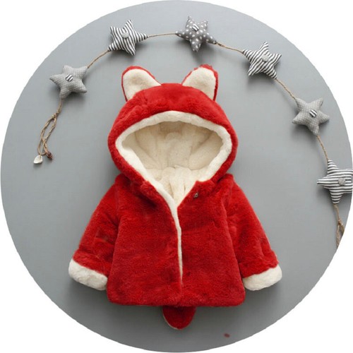 Unisex Kids Faux Fur Top Fleece Lined Hooded Coat Jacket Furry Thermal Winter - Picture 9 of 16