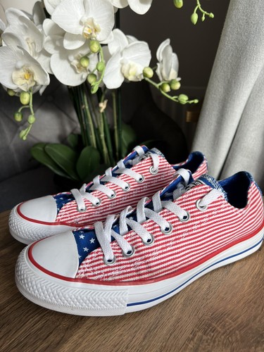 CONVERSE Womens Trainers USA Flag All Star Sneakers Shoes Unisex UK 5 EUR 37.5