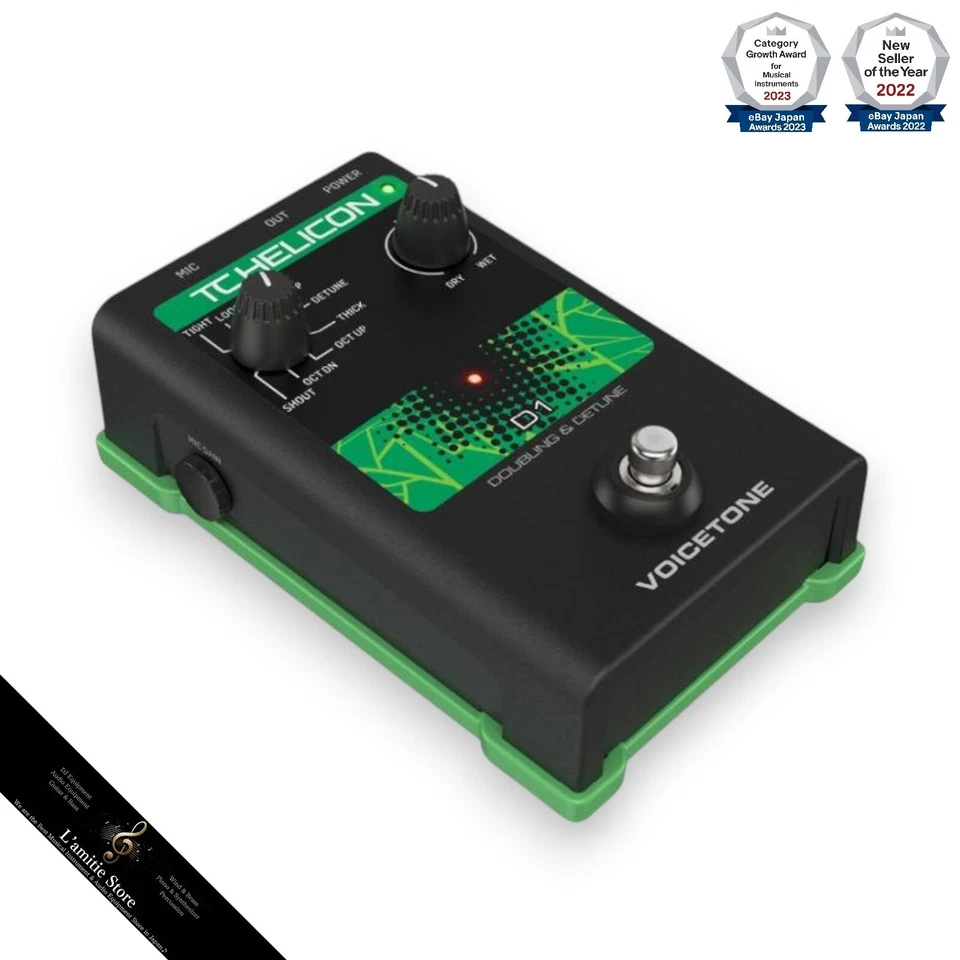 TC-Helicon VOICETONE D1 Vocal Effects Pedal Compact Effecter VOICE TONE New - Image 4 of 4