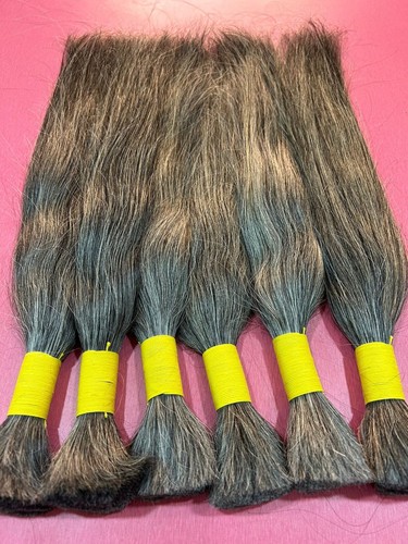 Natural Gray Human Hair for Braiding 100g - Picture 7 of 8