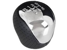 Lochleder Schaltknauf Chrom für Hyundai Elantra i30 ix35 Tucson SPORT 6-Gang