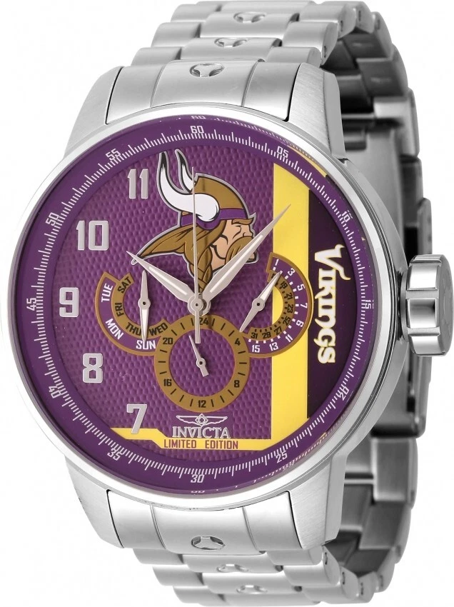 Invicta Men s NFL Minnesota Vikings Multicolor Dial Chronograph