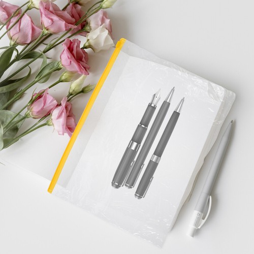 20 Pcs Plastic Zipper Folder Document Bags Baby Travel Organizer