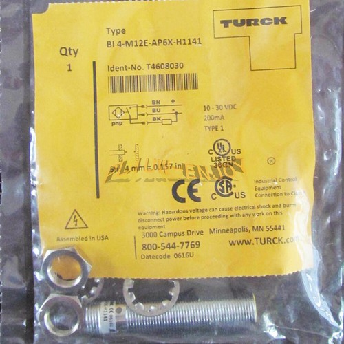 Turck   NI10U M12E AP6X H1141   Inductive Sensor, 10 mm Range, M12 Non