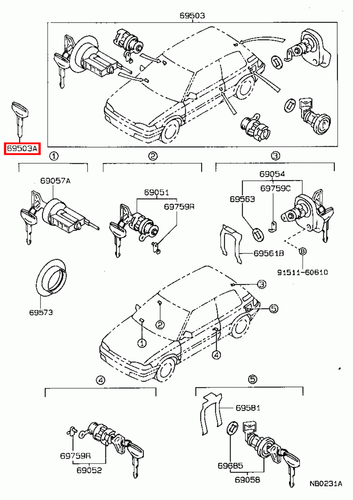 Genuine LandCruiser HZJ79 HZJ78 HZJ77 HZJ76 Levin AE92 Non Chip Blank Key - Picture 15 of 24
