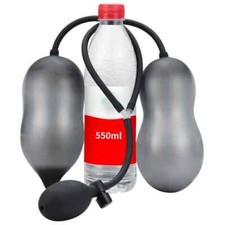 Inflatable Pump Silicone Penis Dilator Sounds Urethral Sounding Men Enhance Plug
