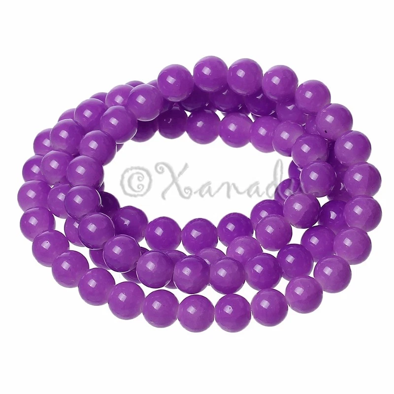 Purple Wholesale 10mm Opaque Crackle Glass Beads G8111 - 50, 100 Or 200PCs - Image 4 of 4