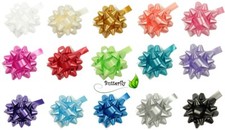 10 Rosetten 4cm selbstklebend Dekoschleifen Geschenk Schleifen Fertigschleifen