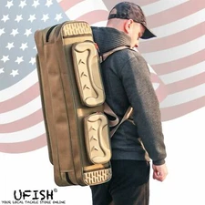 UFISH -  Fishing Rod Bag , Pole Travel Case with Tackle Storage , Ice fishing
