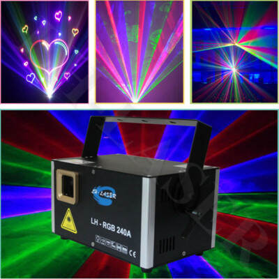 2W ILDA SD card RGB full color laser stage light 30K Animation Dj paty lighting