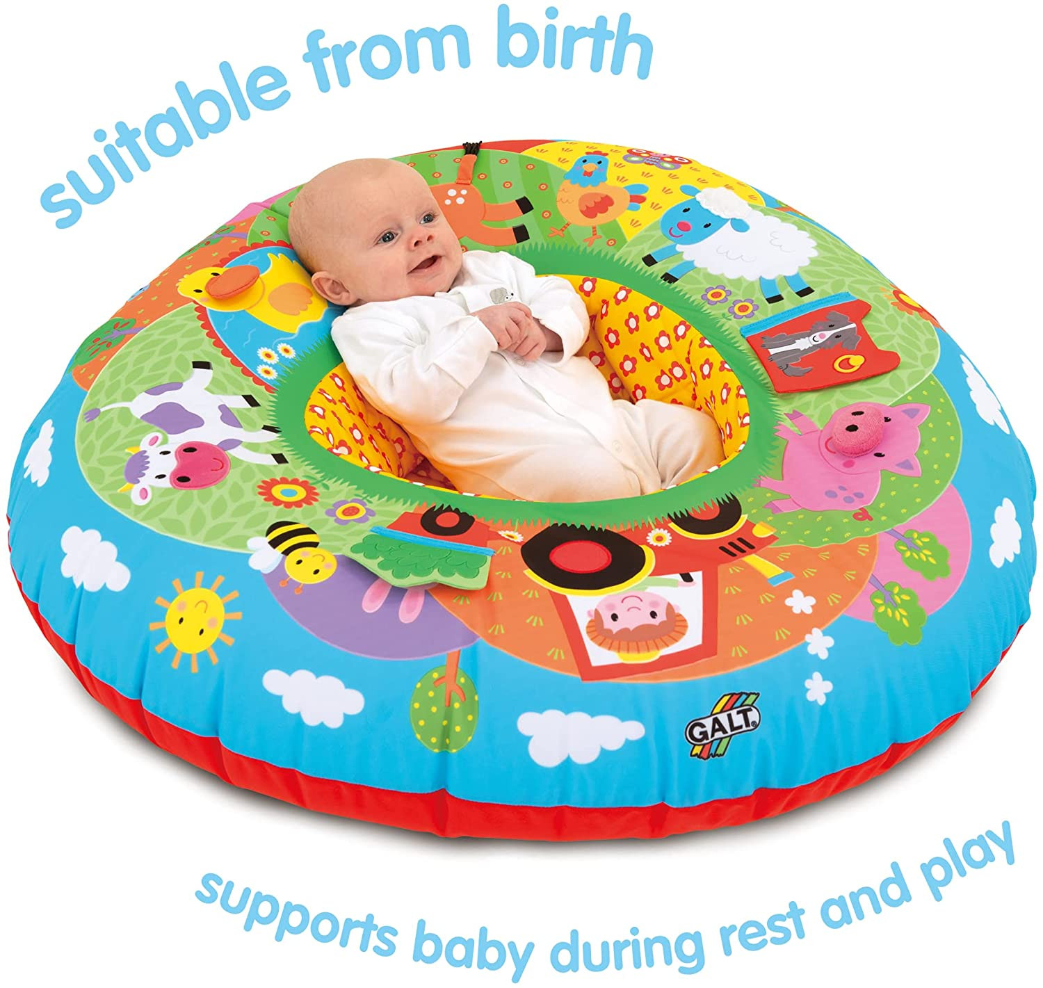 Toys, Playnest Farm, Baby Activity Center & Floor Seat, Ages 0 Months