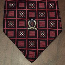 Vintage Tommy Hilfiger Red 100 Imported Silk Men  s Neck Tie Made In USA