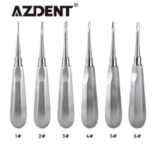 Stright/Curved AZDENT Dental Teeth Elevator Dentist Tools Surgical Instrument