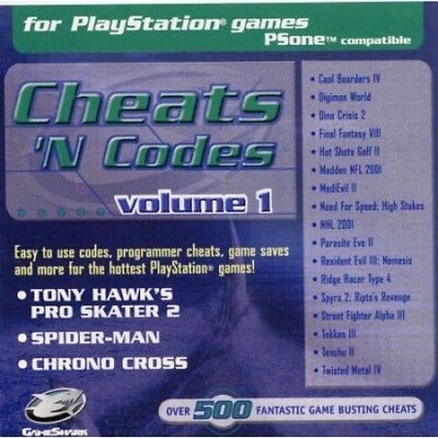 Video game:Sony PlayStation GameShark Chearts 'n Codes, Vol. 1 - Sony  Computer Entertainment — Google Arts & Culture