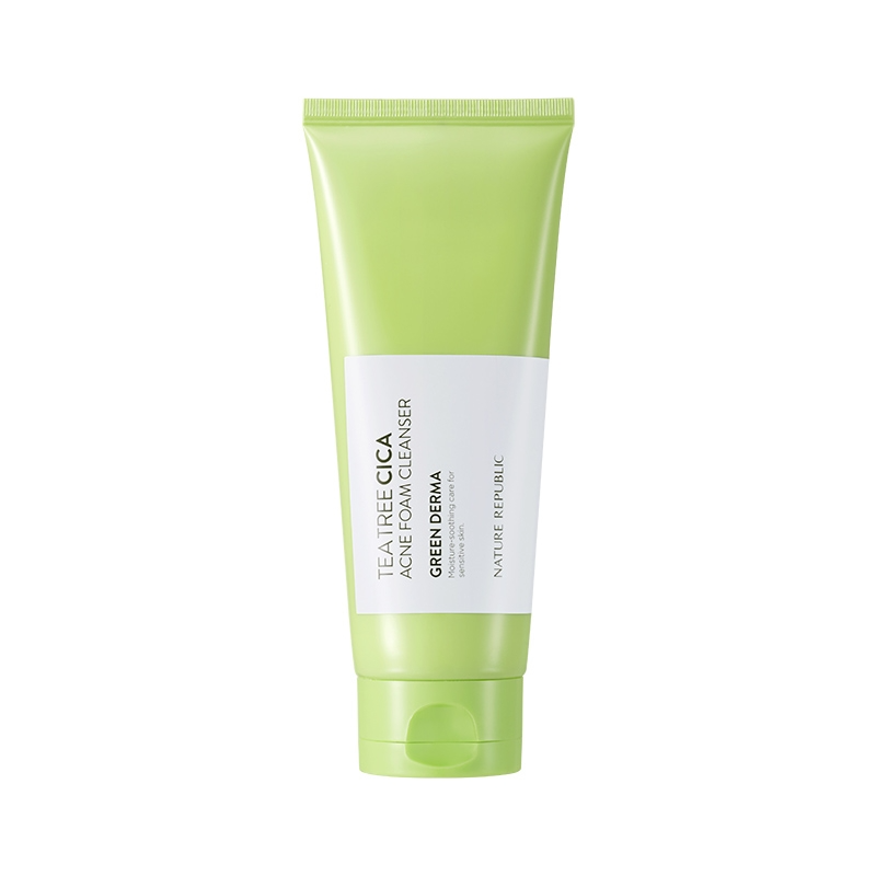 Nature Republic Green Derma Tea Tree Cica Acne Foam Cleanser 150ml