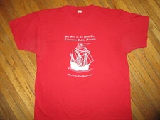 vtg 90s COLUMBUS PUBLIC SCHOOLS T SHIRT Teacher Single Stitch Screen Stars LARGE