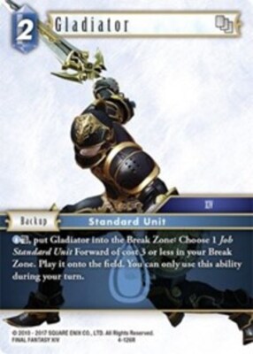 Near Mint FFTCG Gladiator - 4-126R Opus IV Final Fantasy TCG | eBay