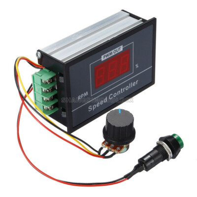 DC 6V 12V 24V 48V 60V 30A Digital LED Display PWM Motor Speed Controller