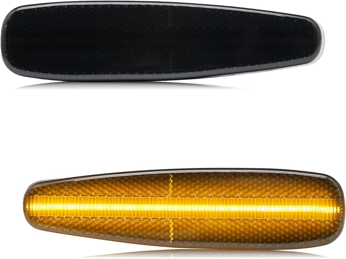 Amber LED Side Marker Light Lamp Smoked For 1995-1998 Nissan Amber LED Side Marker Light Lamp Smoked For 1995-1998 Nissan