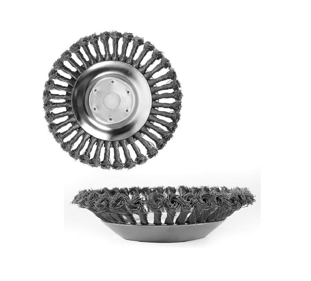 ISE Wire Brush Head for Brush Cutters with 20mm centre hole ...