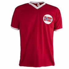Norway Shirt Retro Football Short Sleeve Mens Top