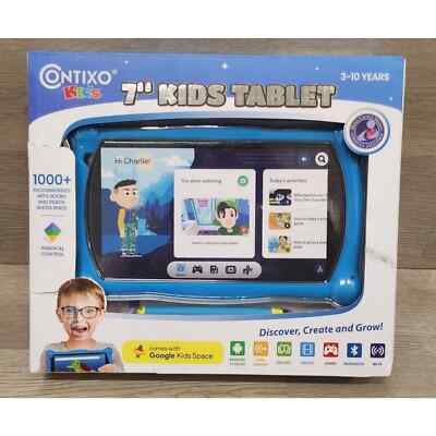 Contixo V10, 16GB, Kids 7'' Learning Tablet - Blue