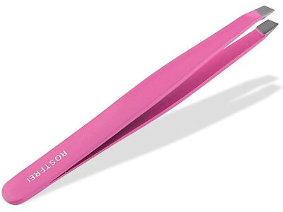 Kosmetik Zupfpinzette Augenbrauen Pinzette Haarpinzette Pink 10 cm - 2 mm
