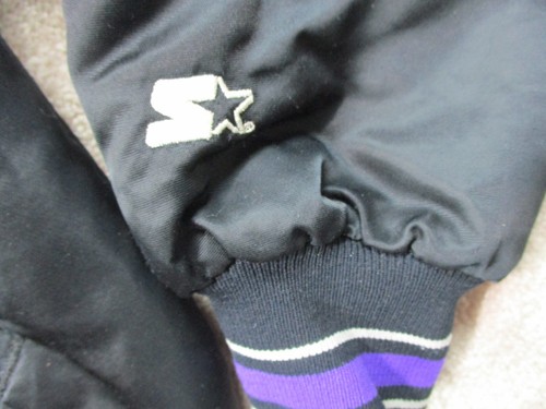 Vintage Starters Colorado Rockies Jacket Men Large Black Satin Varsity Denver CR - Picture 2 of 12